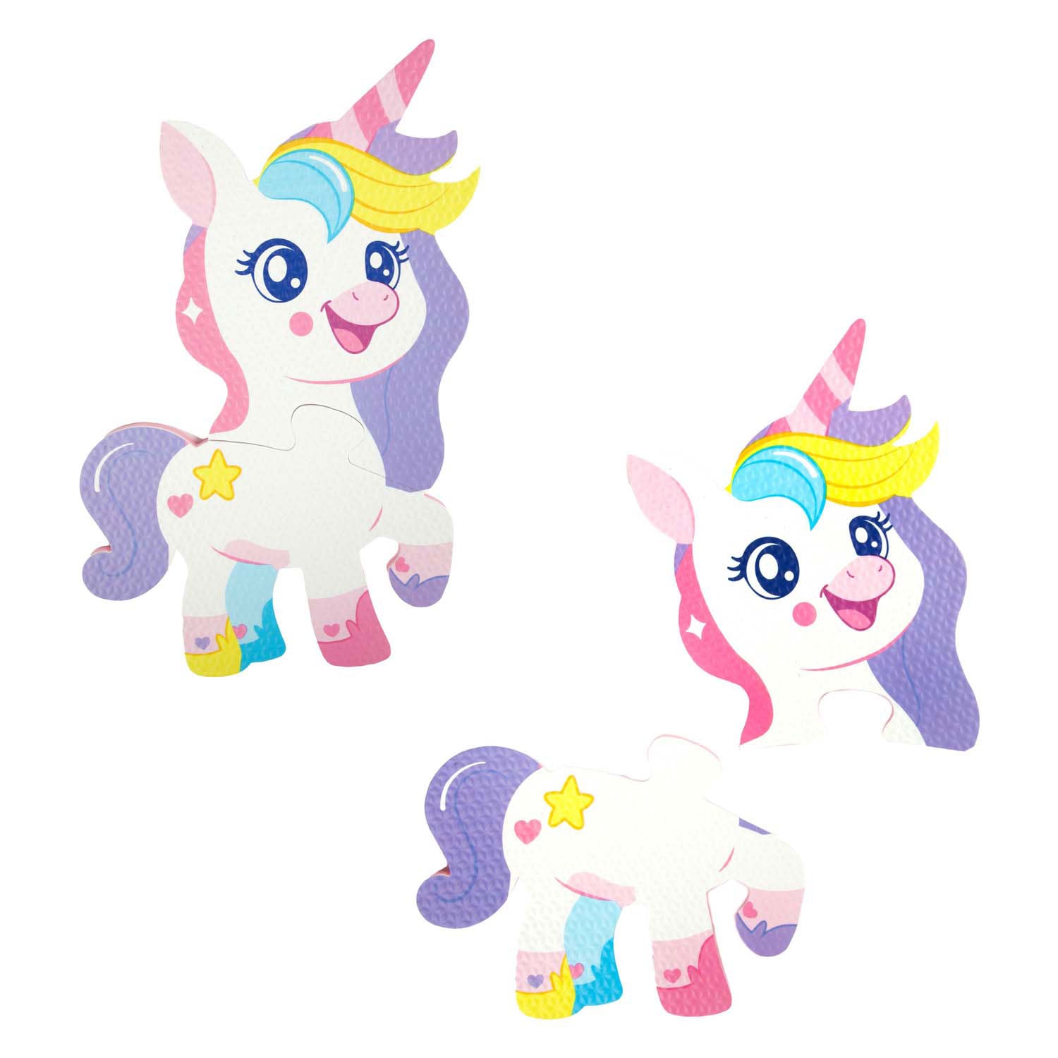 Toi-toys kleine sterren foam vloerpuzzel eenhoorn, 36st.
