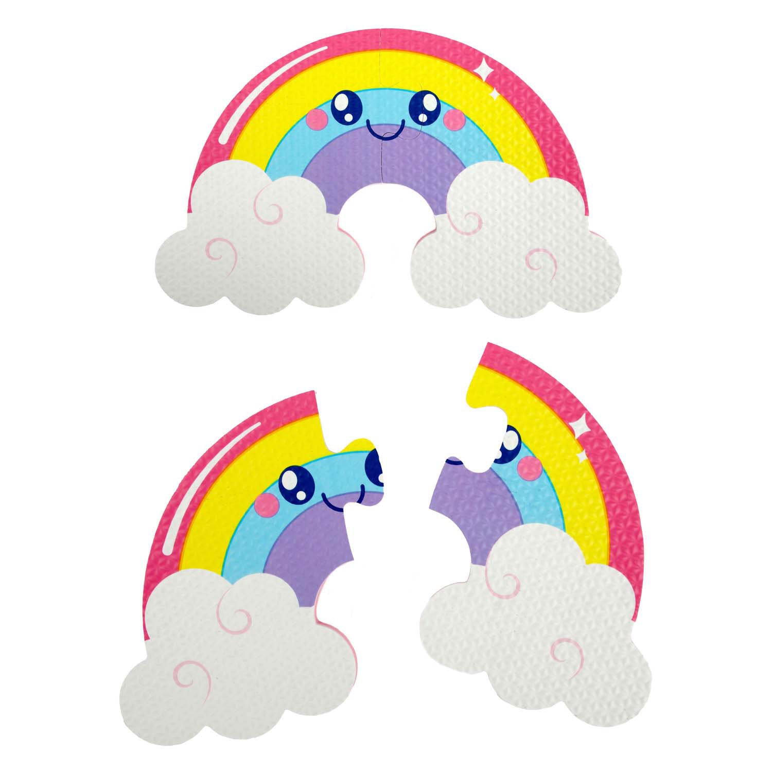 Toi-toys kleine sterren foam vloerpuzzel eenhoorn, 36st.