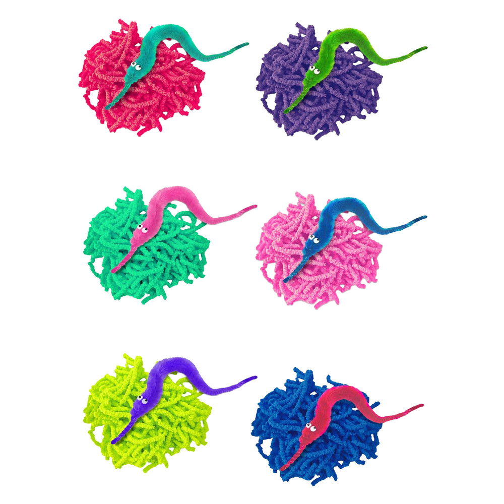 Toi-toys magische worm 15cm met mini wormpjes 30gr
