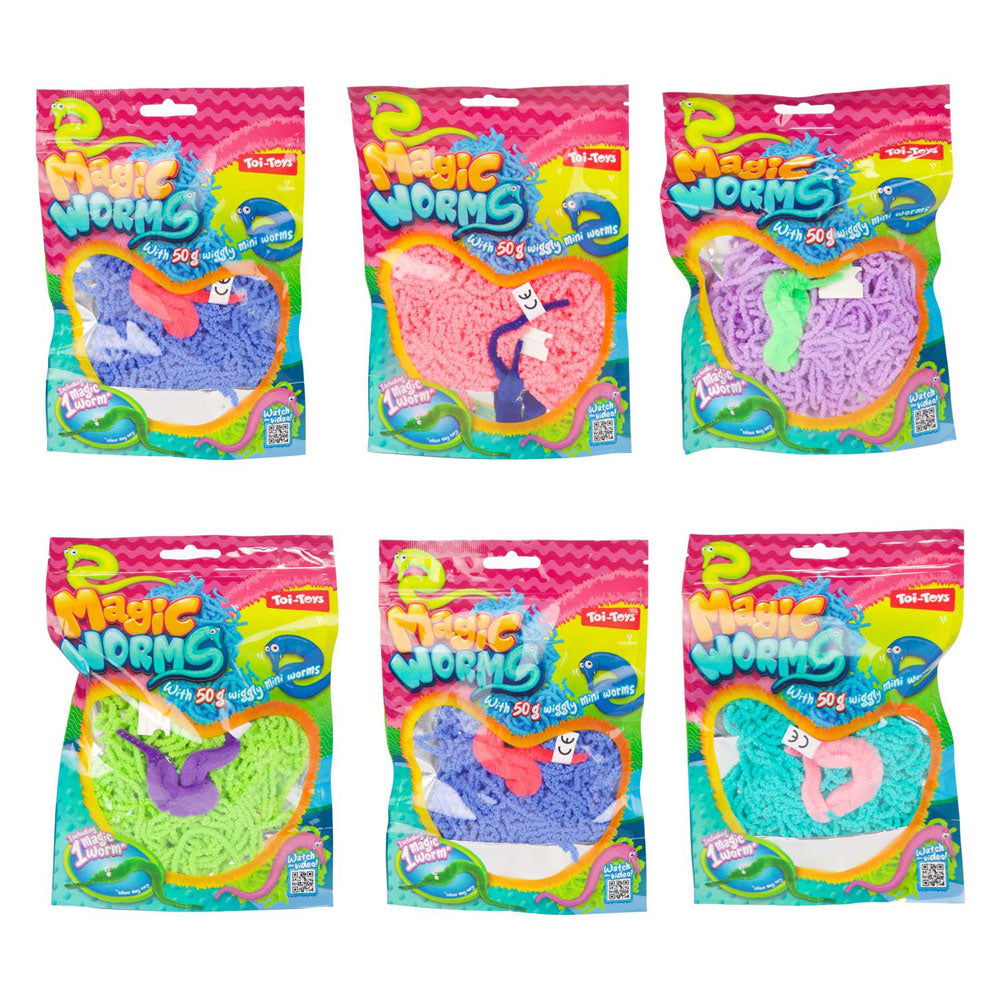 Toi-toys magische worm met mini wormpjes 50gr