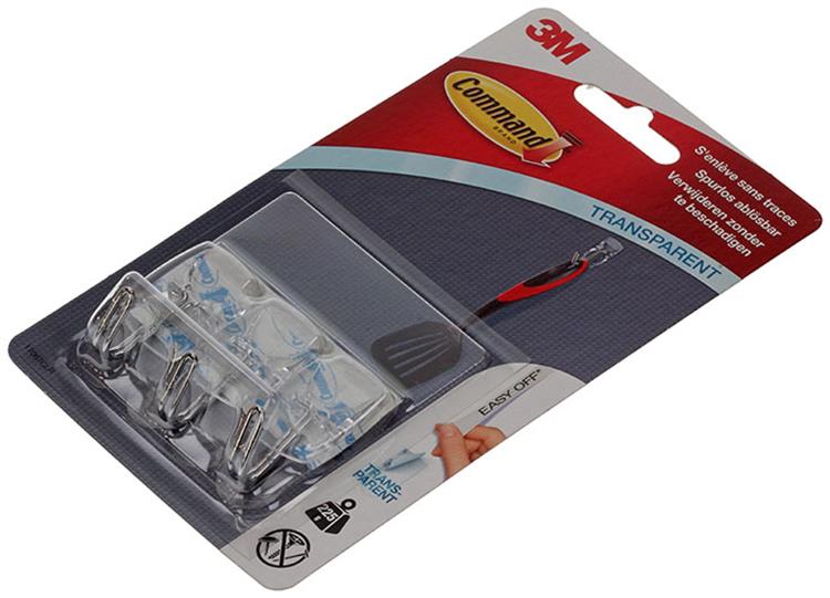 3m 1009237 - command kl haakjes tr wit | 9 stuks