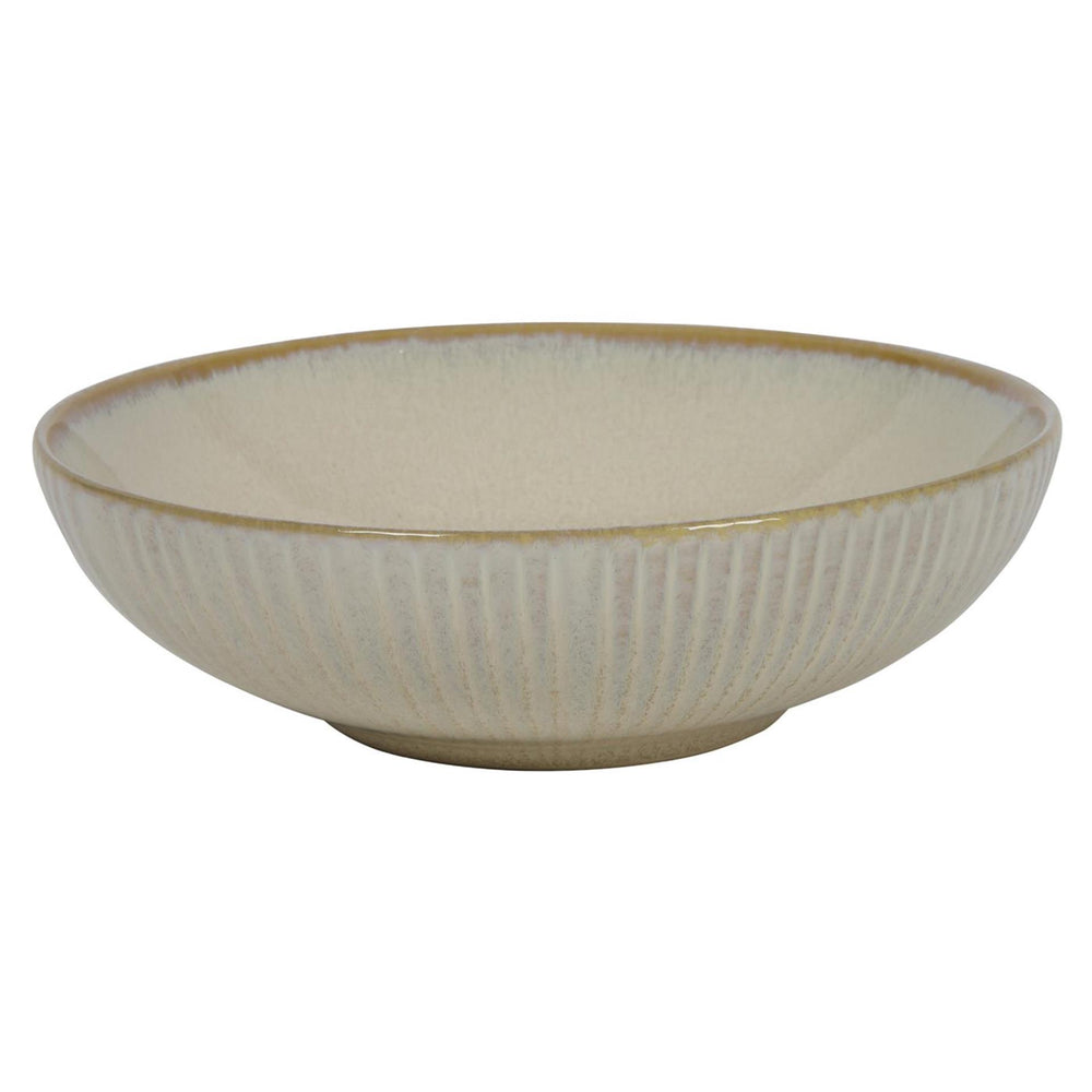 Diep bord lines ocean beige ø18x5,5cm
