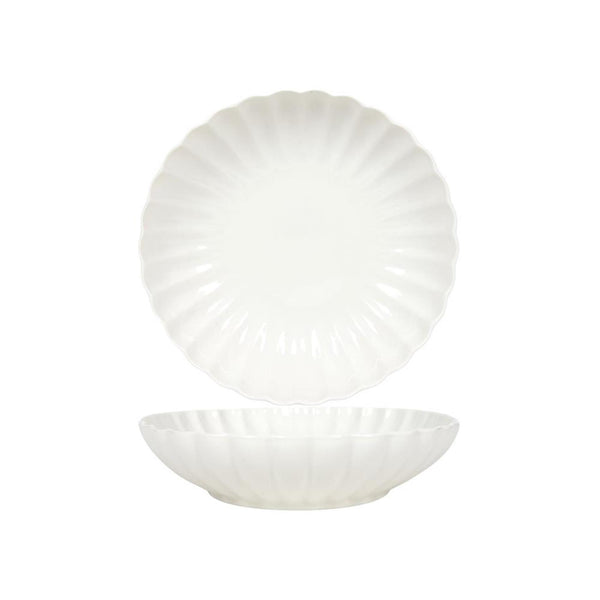 Svenska living diepbord ø20cm flower off white doos a 6 stuks