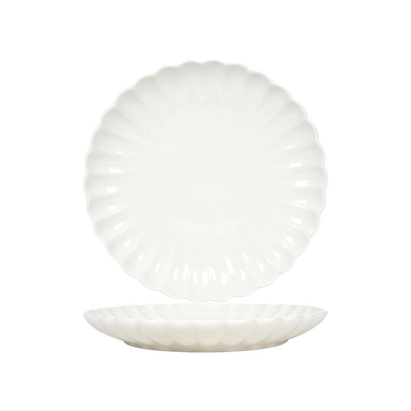 Svenska living ontbijtbord ø19,5cm flower off white doos a 6 stuks