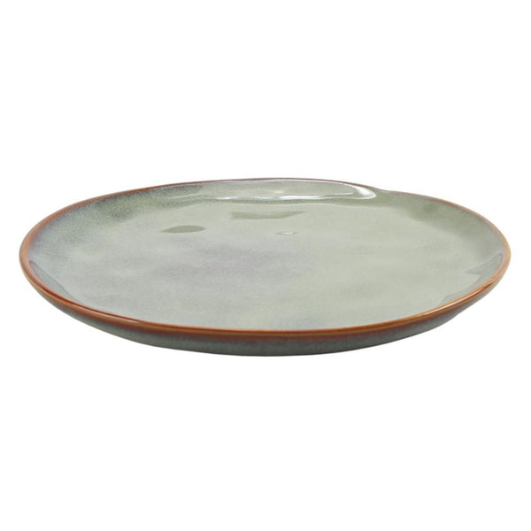 Svenska living ontbijtbord ø20.5cm mint brown ocean doos a 6 stuks