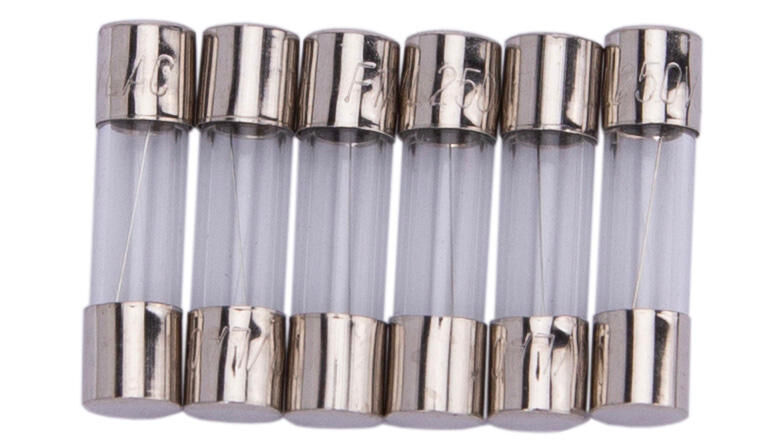 Dresselhaus glazen zekering glass fuses 5x20mm for car radio 1a 6piece