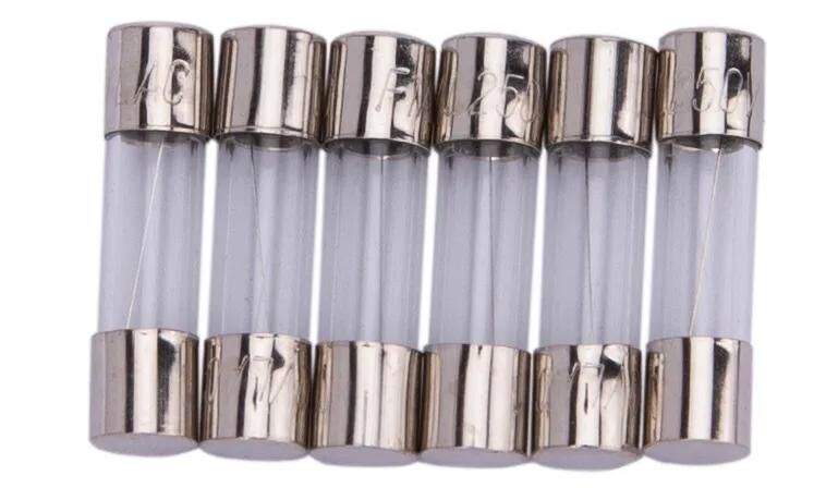 Dresselhaus glazen zekering glass fuses 5x20mm for car radio 1a 6piece