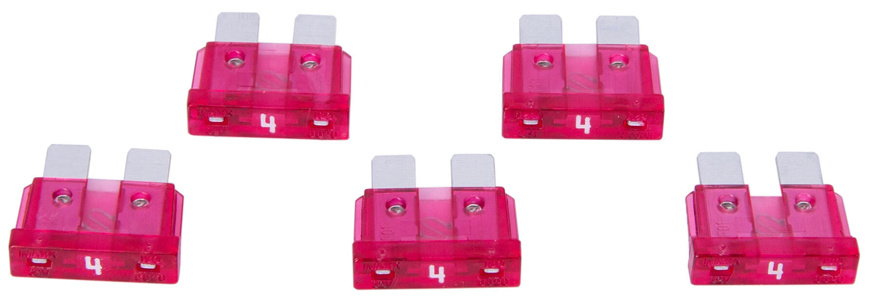 Dresselhaus zekering platte stekker flat fuse 4a pink