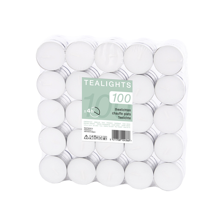 1063684 - theelicht 100 stuks 4u shrink | 10 stuks