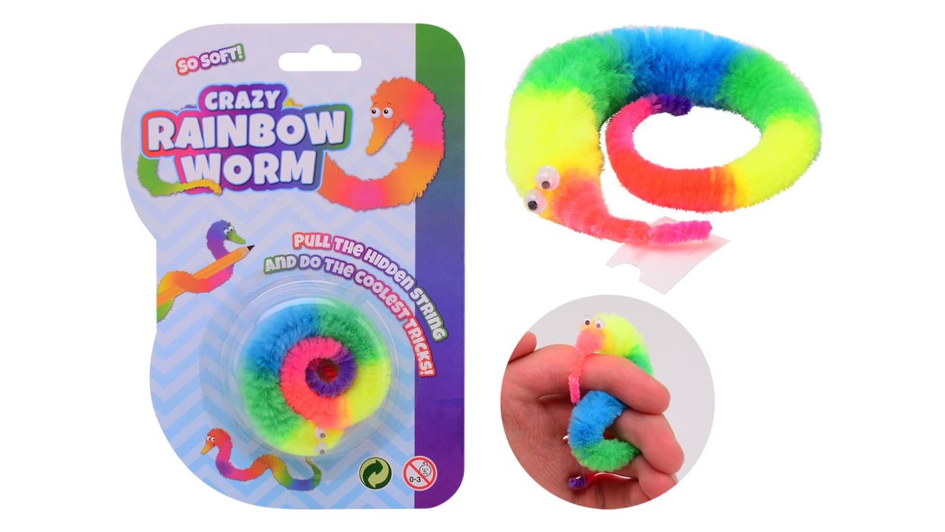 Johntoy magische worm regenboog