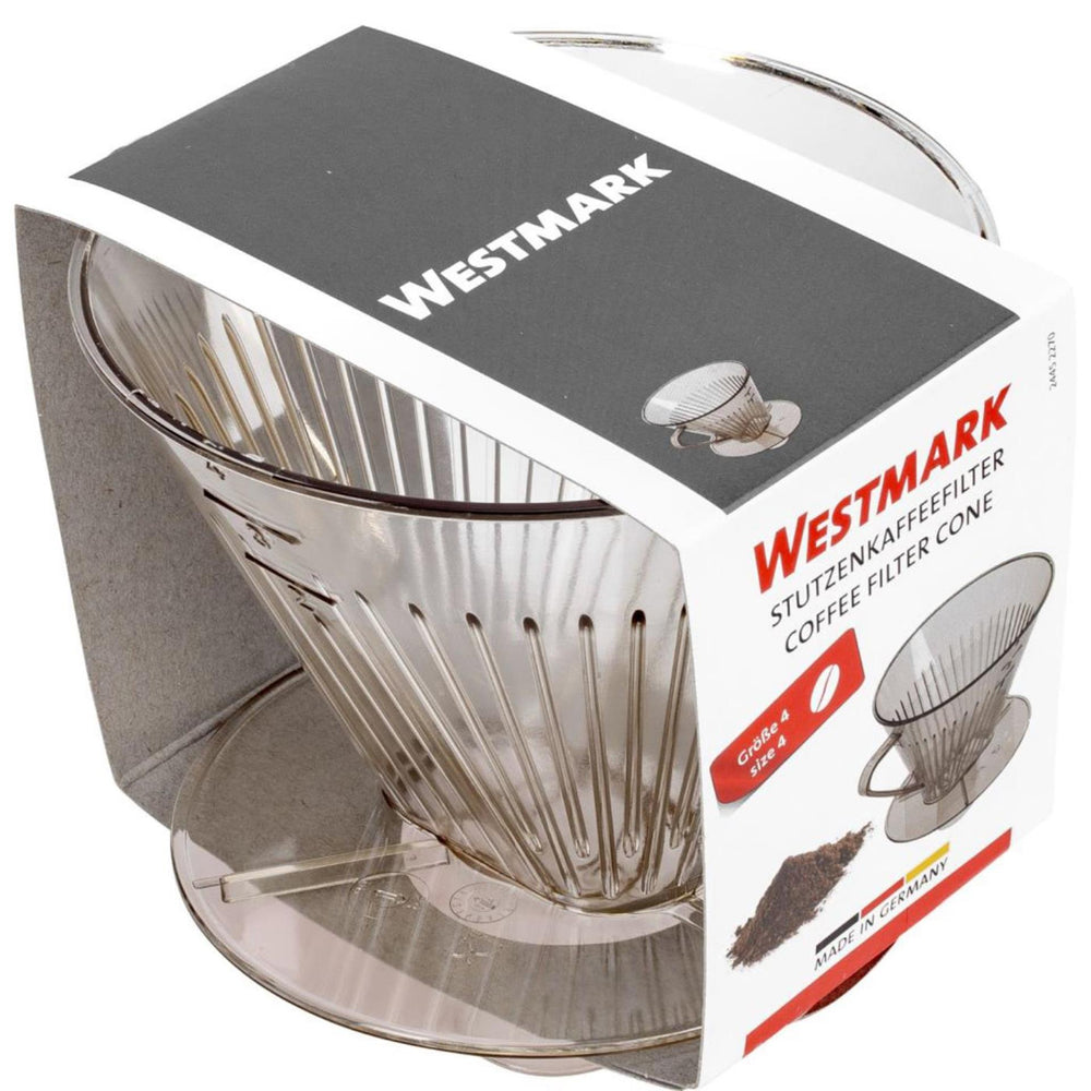Westmark koffiefilterhouder met tuit transparant nr 4
