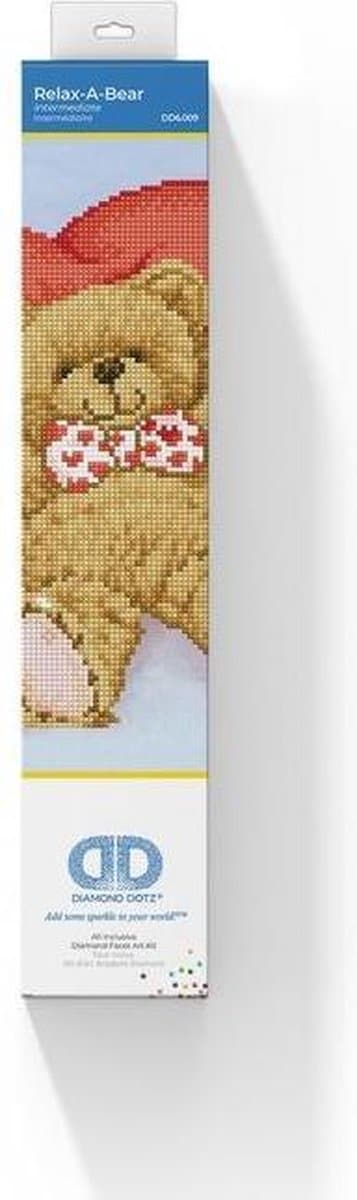 Brandunit diamant schilderij - diamond dotz relax a bear - 35x27 cm
