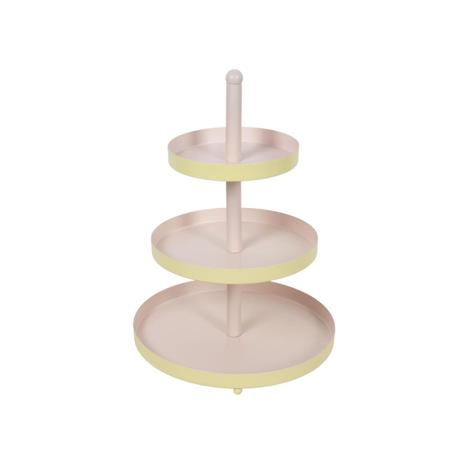Etagere metaal 3-laags ø25xh35cm