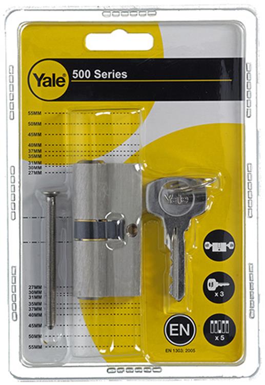 Yale 1006526 - profielcilinder 0500 met duo functie mv 60mm(30 30 ) | 5 stuks