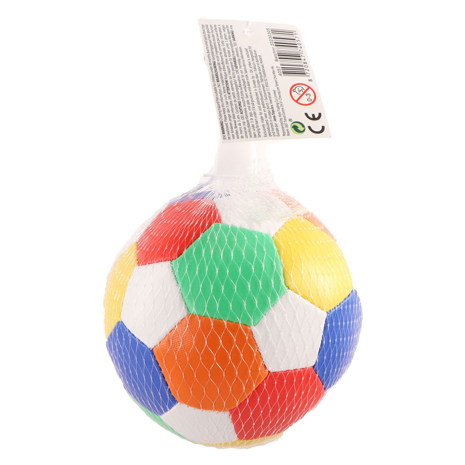 Jono speelgoed zachte voetbal, 10cm