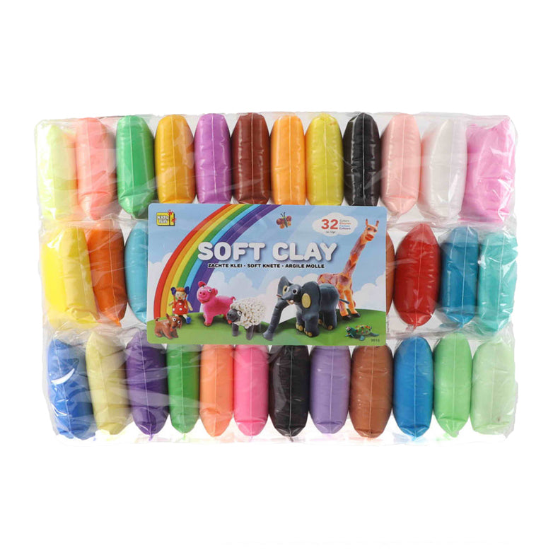 Jono speelgoed klei zachte klei 12 gram, 36 kleuren