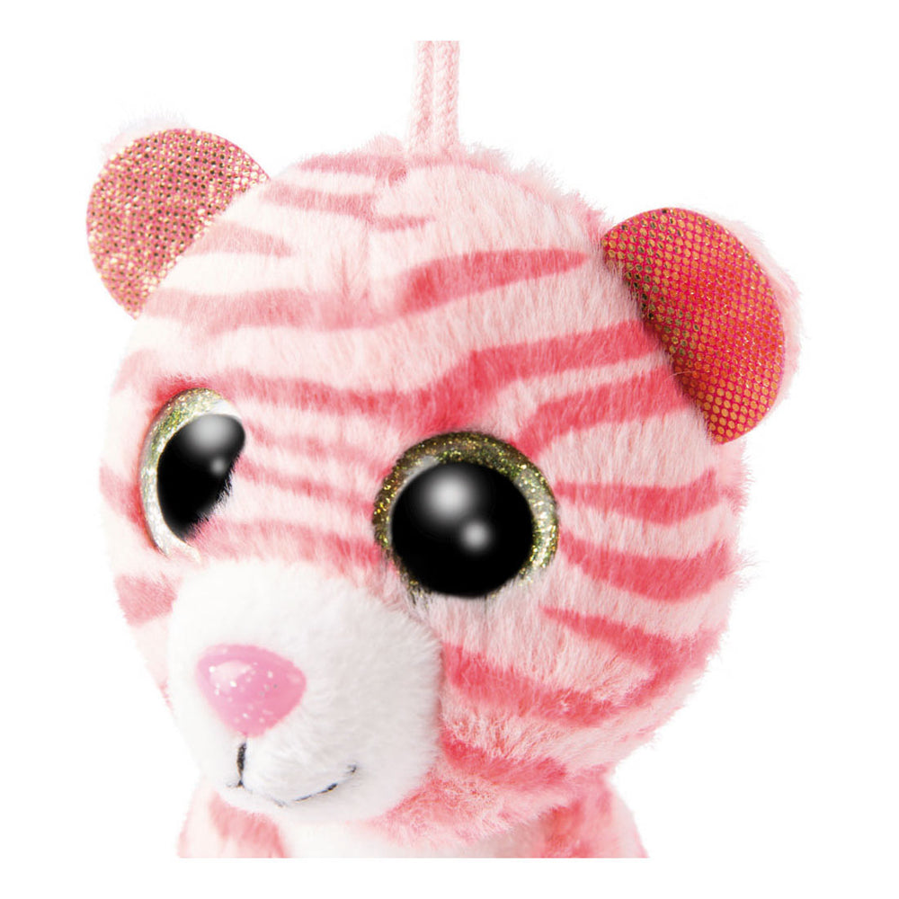 Nici glubschis pluchen sleutelhanger tijger fula, 9cm