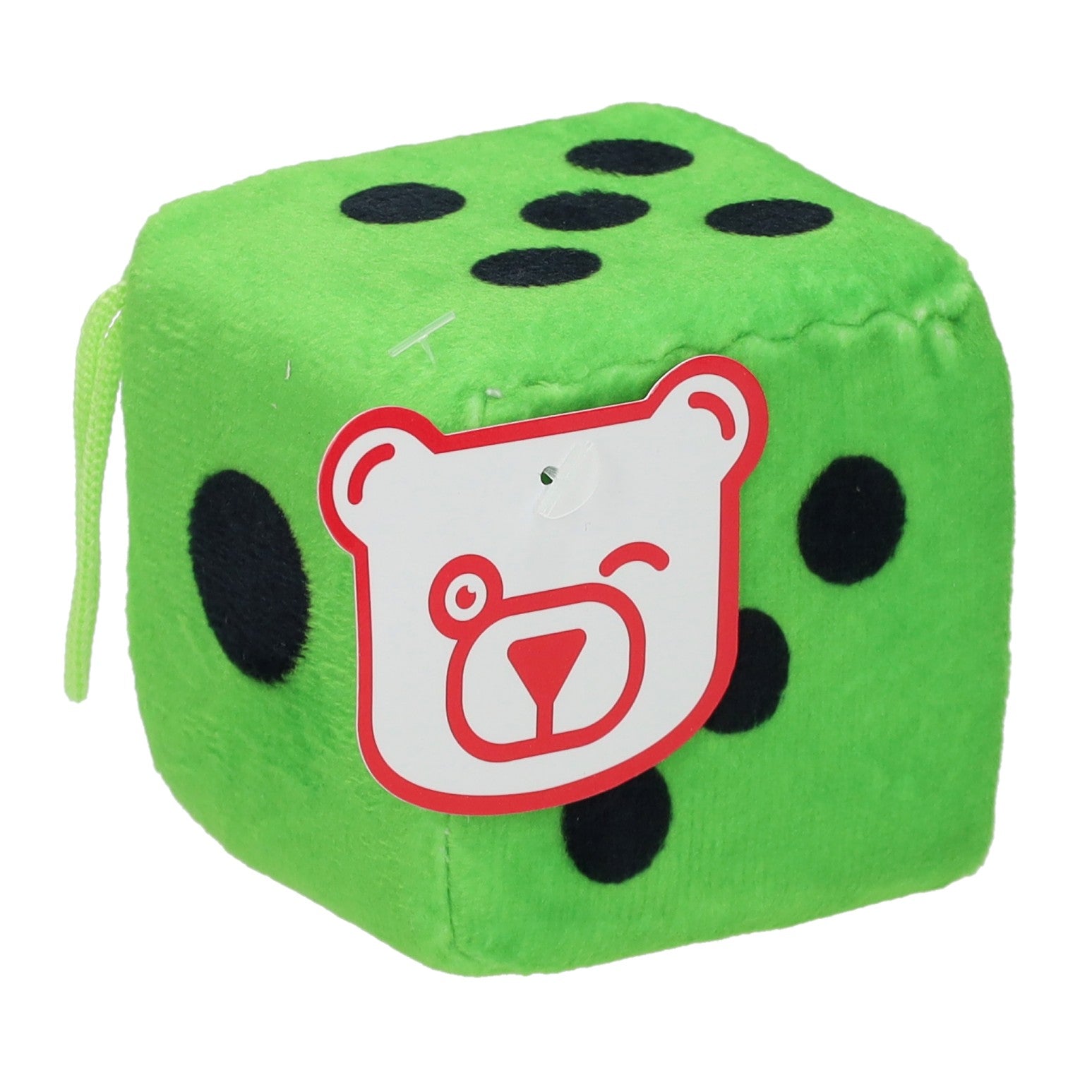 Jono speelgoed dobbelsteen pluche, 7cm