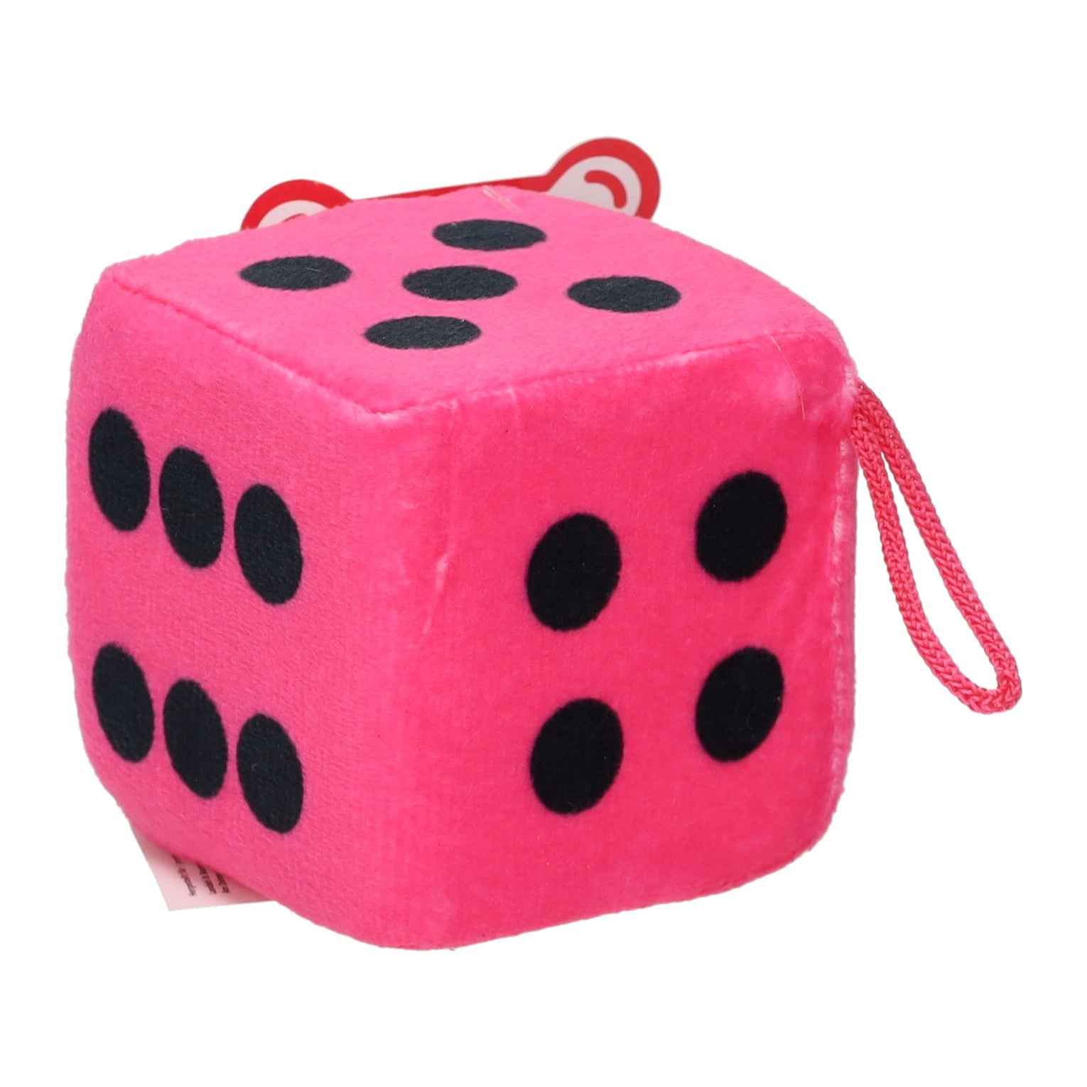Jono speelgoed dobbelsteen pluche, 7cm