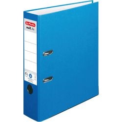 Ordner herlitz max.file nature plus a4 80 mm karton, pp blauw 2-rings