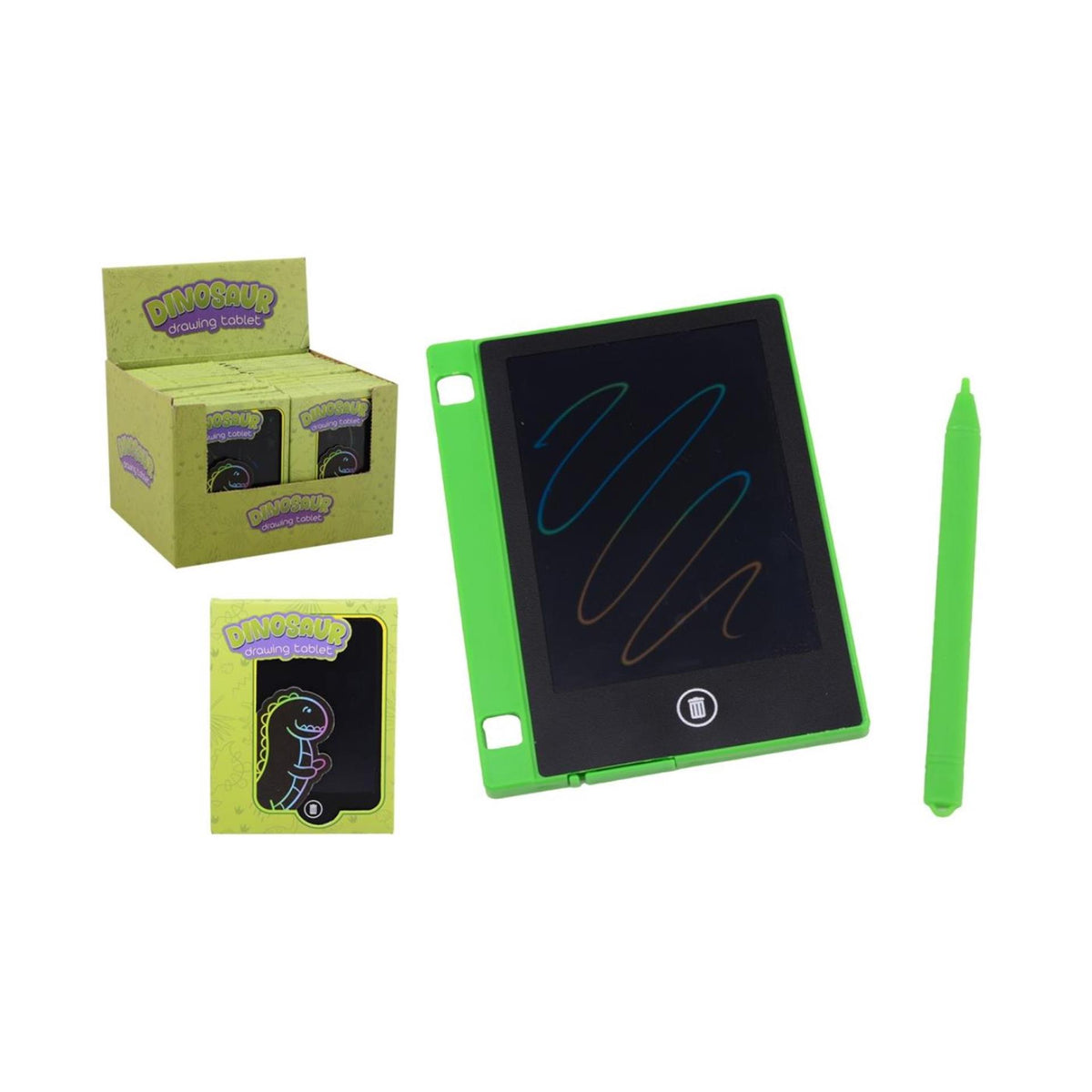 Johntoy regenboog dino tekentablet pocket editie