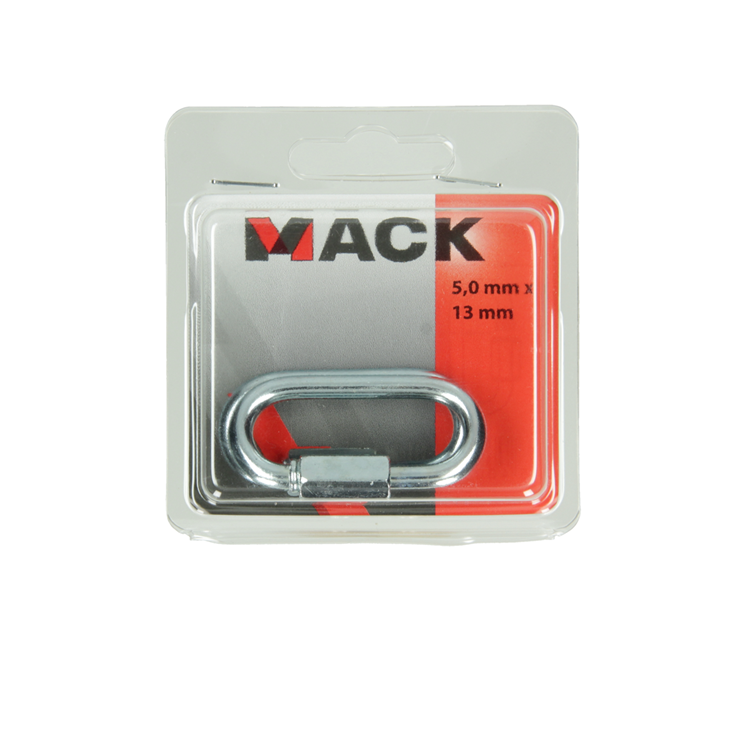 Mack 1006843 - 2 loze schakels verzinkt+moer bl 5mm | 5 stuks