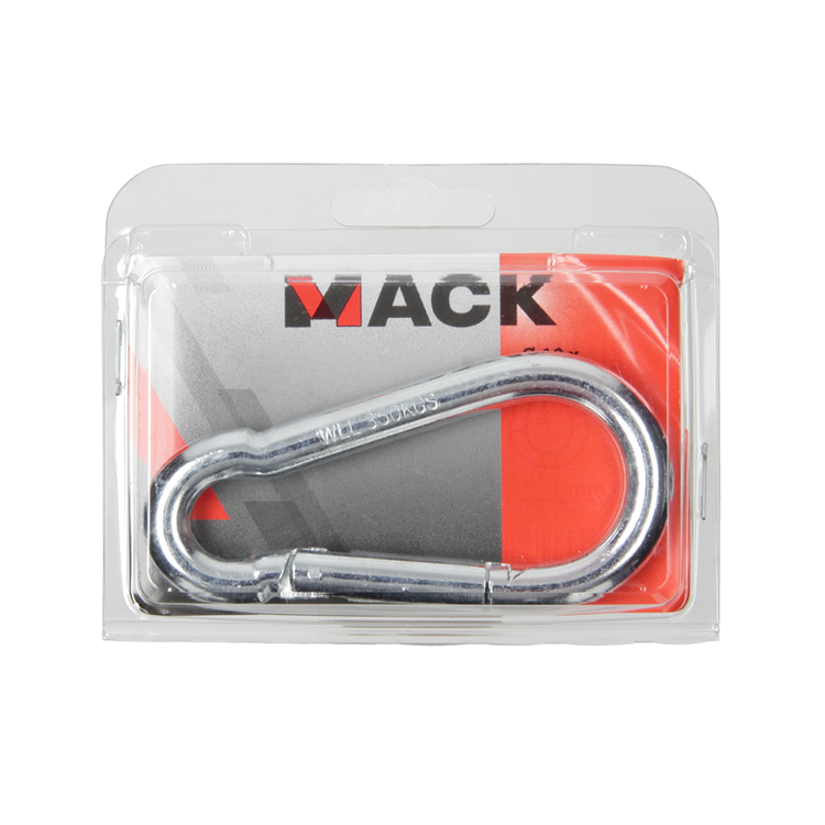 Mack 1006850 - 1 karabijnhaak + veer verzinkt bl 100x10mm | 5 stuks
