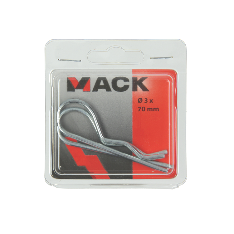 Mack 1006858 - 2 enkele borgveren verzinkt 3mm bl | 5 stuks