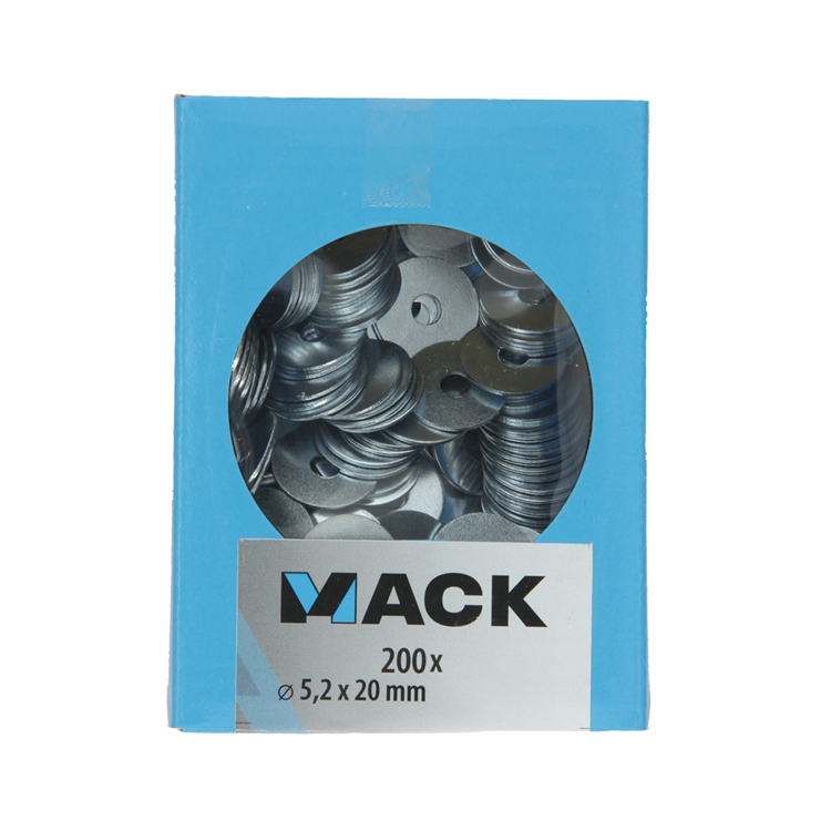 Mack 1007119 - carrosserieringen 200 st 5,2 x 20 mm | 5 stuks