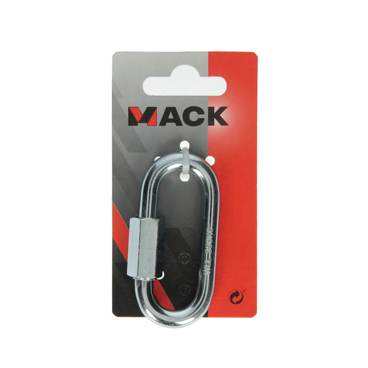 Mack 1008464 - 1 loze schakel + moer 8mm verzinkt | 10 stuks