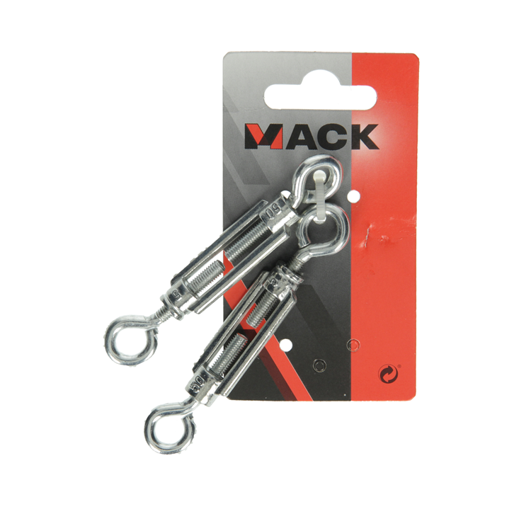 Mack 1008470 - 2 spanners 2 ogen m5 x 50mm verzinkt | 10 stuks