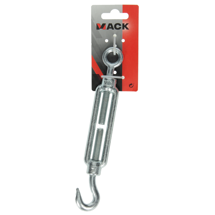 Mack 1008474 - 1 spanner oog + haak m10 x 120mm verzinkt | 10 stuks