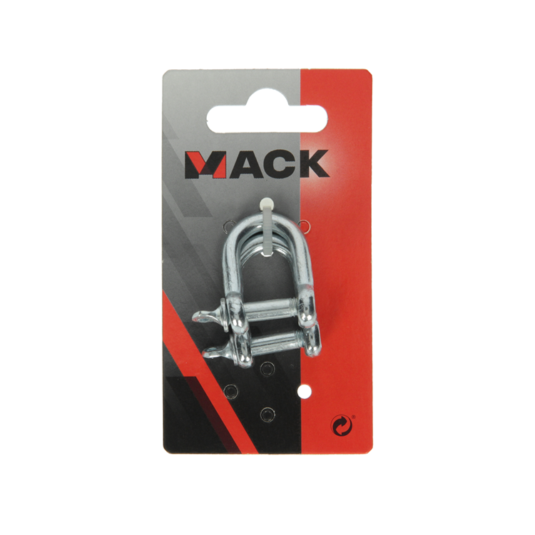 Mack 1008491 - 2 kelven recht 6mm verzinkt | 10 stuks