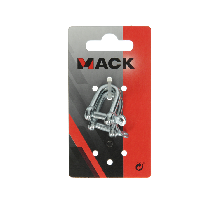 Mack 1008521 - 2 kelven recht 5mm verzinkt | 10 stuks