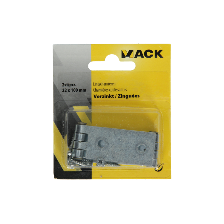 Mack 1013482 - 2 lintscharnieren verzinkt h 22 x b 100 mm | 5 stuks