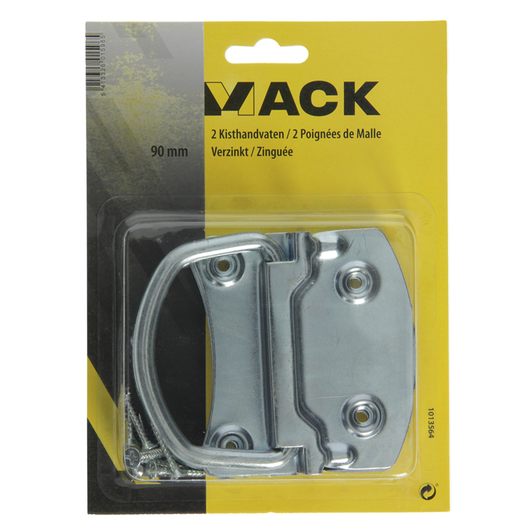 Mack 1013564 - 2 kisthandvaten verzinkt 90mm | 5 stuks