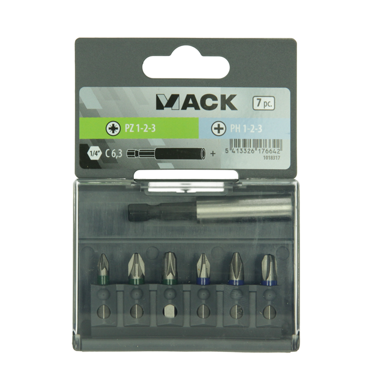 Mack 1018317 - schroefbit set 7 delig | 5 stuks