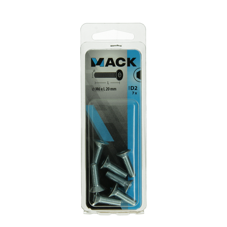 Mack 1017658 - binnenzeskant bout verz. kop verz. 7 st m6x20 | 10 stuks