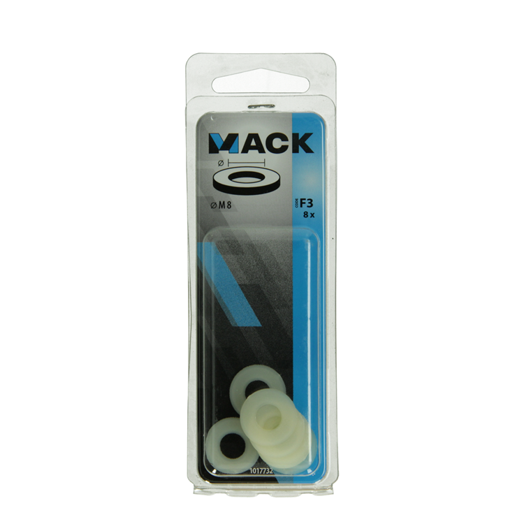 Mack 1017732 - sluitring nylon 8 st m8 | 10 stuks