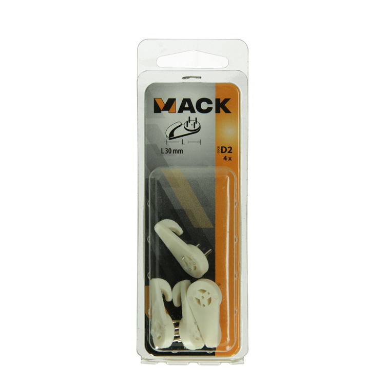 Mack 1017844 - betonhaak kunststof 4st 30mm | 10 stuks
