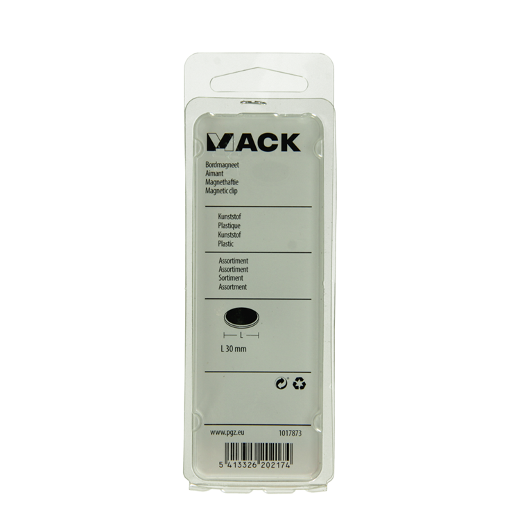 Mack 1017873 - bordmagneet kunststof assortiment 5 st 30 mm | 10 stuks
