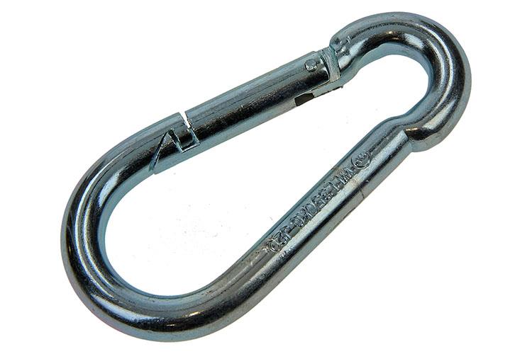 Mack 1006850 - 1 karabijnhaak + veer verzinkt bl 100x10mm | 5 stuks
