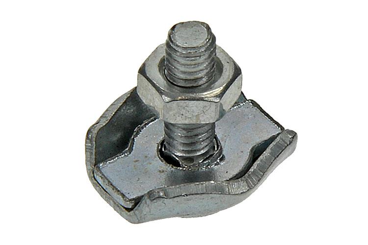 Mack 1006862 - 2 staaldraadklemmen simplex verzinkt 2mm bl | 5 stuks