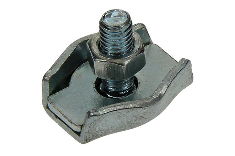 Mack 1006863 - 2 staaldraadklemmen simplex verzinkt 4mm bl | 5 stuks