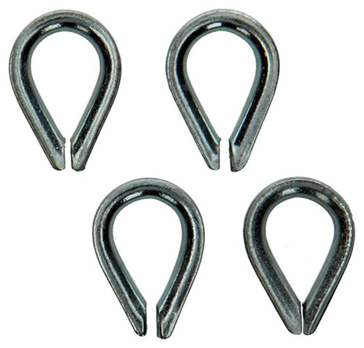 Mack 1006869 - 4 verzinkte kousen bl 4mm | 5 stuks