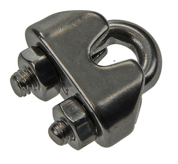 Mack 1006889 - 4 staaldraadklemmen crosby inox 3mm bl | 5 stuks