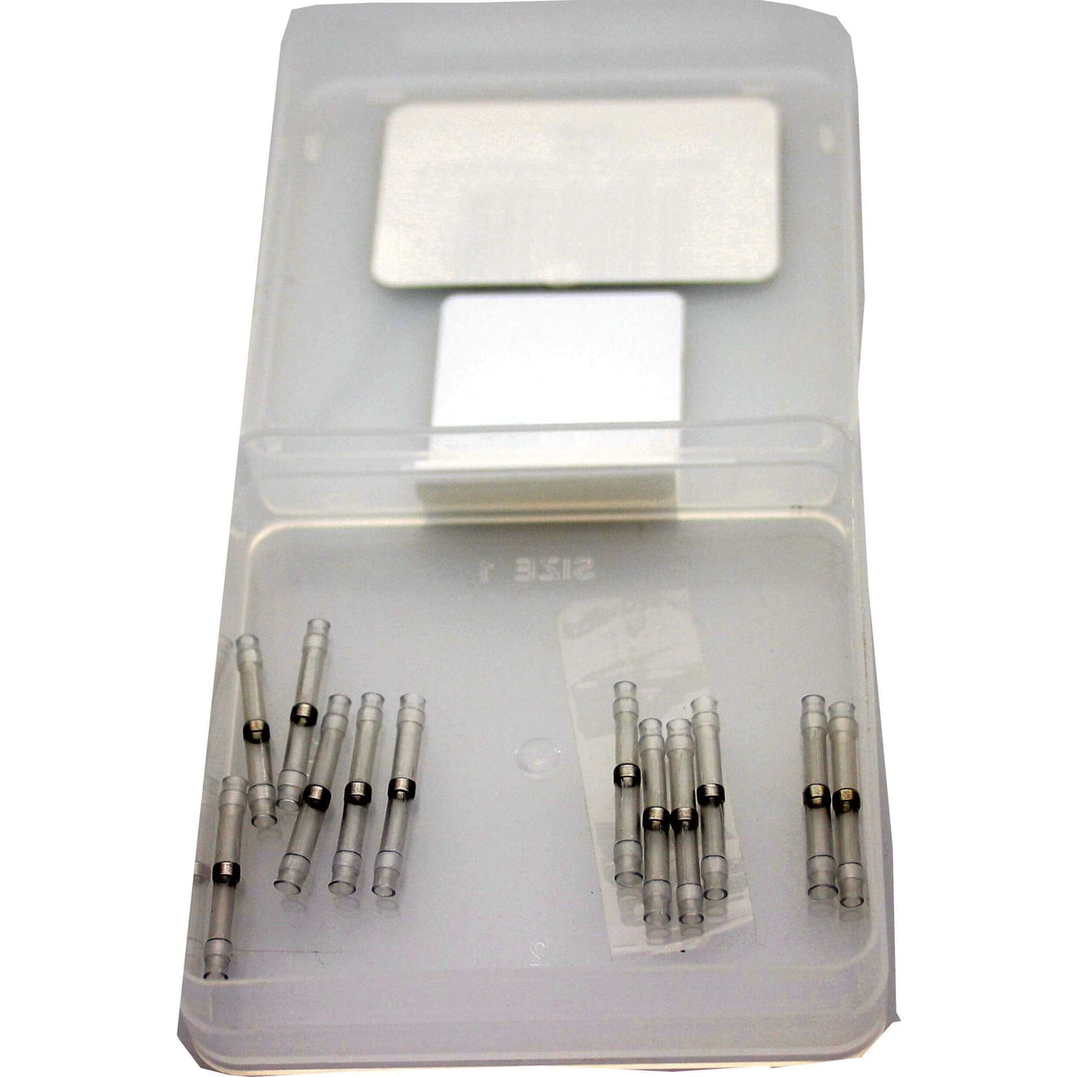 Solder connector 0.2-0.75 translucent per 12 pieces