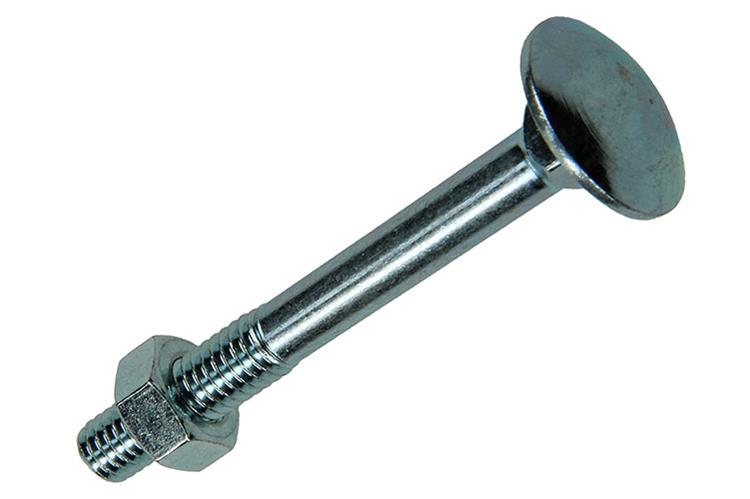 Mack 1007052 - houtbout + moer verzinkt 100 st 6 x 50 mm | 4 stuks