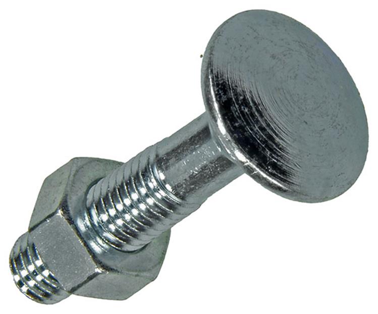 Mack 1007059 - houtbout + moer verzinkt 100 st 8 x 40 mm | 4 stuks