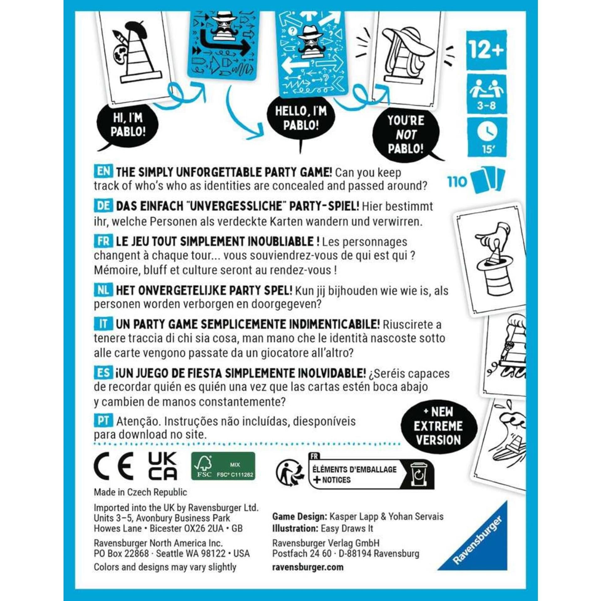 Ravensburger dat is geen hoed 3 kaartspel